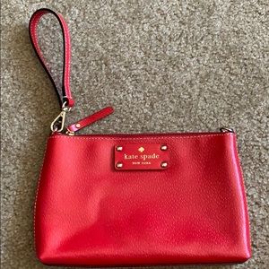 Kate Spade wristlet red